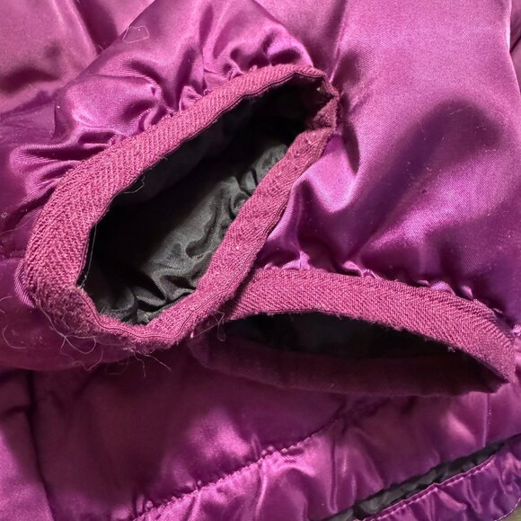 THE NORTH FACE Alis 550 Magenta Satin Quilted Down Puffer Jacket - Picture 11 of 14